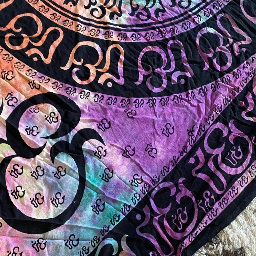 Multicolor Mandala Tapestry